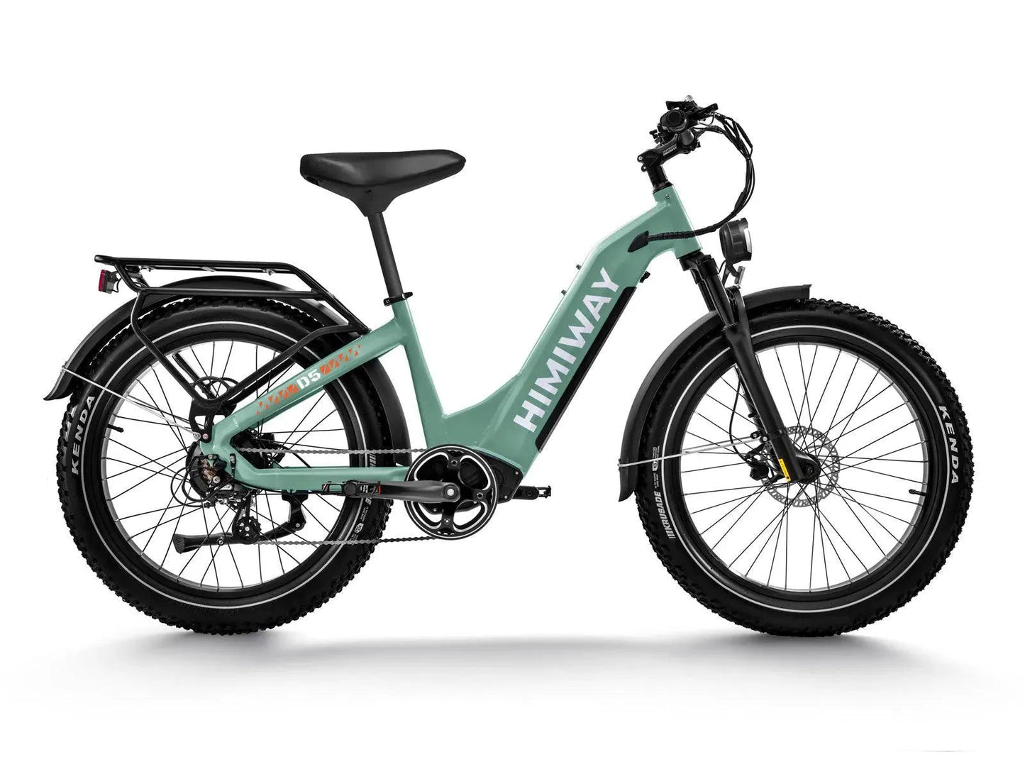 Himiway D5 Zebra Fat Tire Electric Bike - Built for All-Terrain Performance - Top Speed 20 MPH