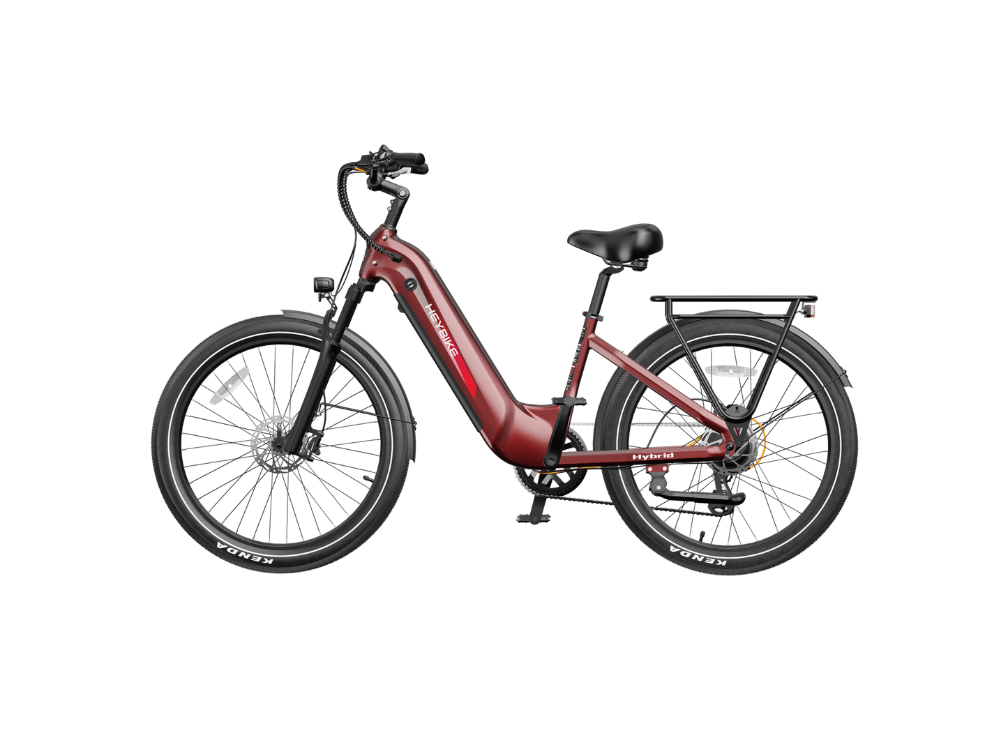 Heybike Hybrid Electric Commuter Bike - 100 Mile Range, High Capacity - Top Speed 28 MPH