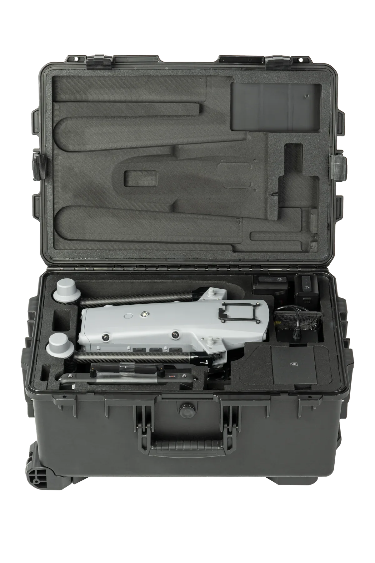 Autel Alpha L35T transport case opened with drone and included equipment