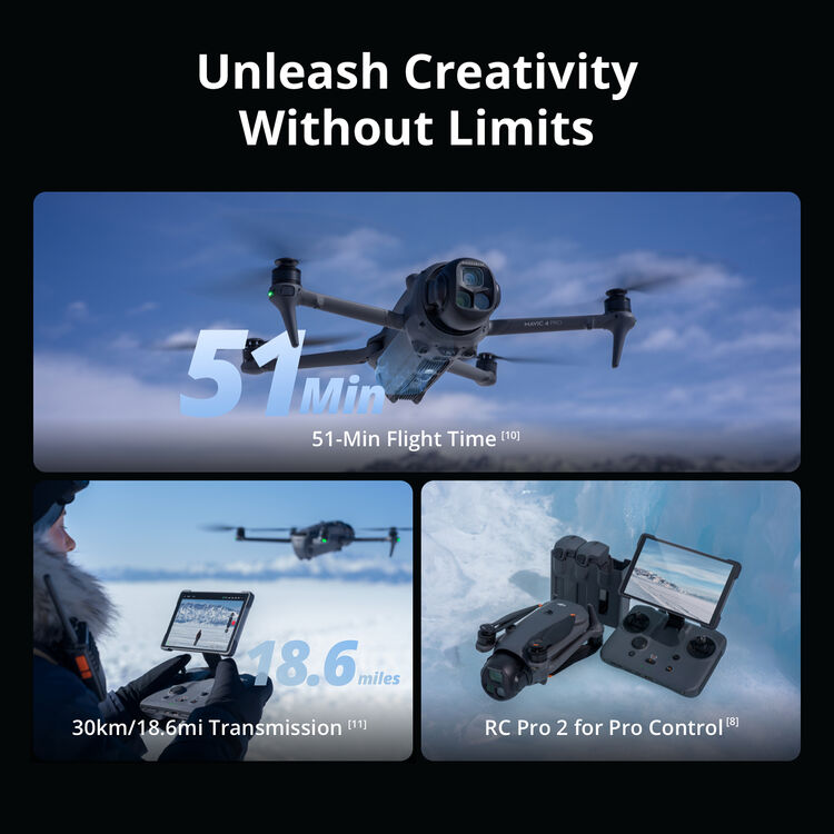 DJI Mavic 4 Pro Drone with RC 2 Remote Controller