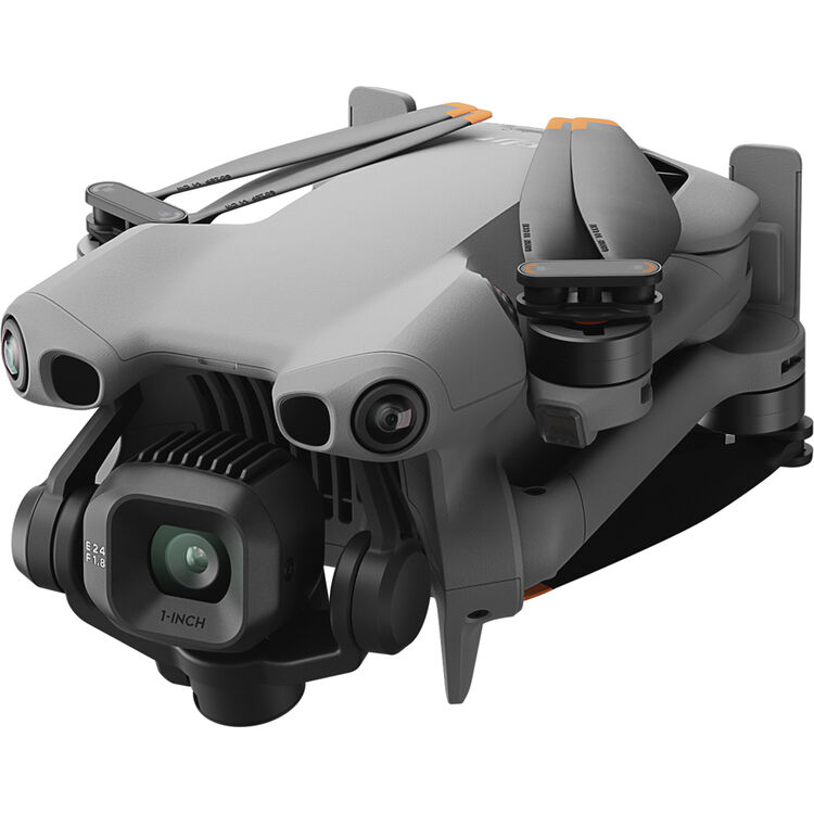 DJI Mini 5 Pro close-up showing the camera, gimbal and front sensing system