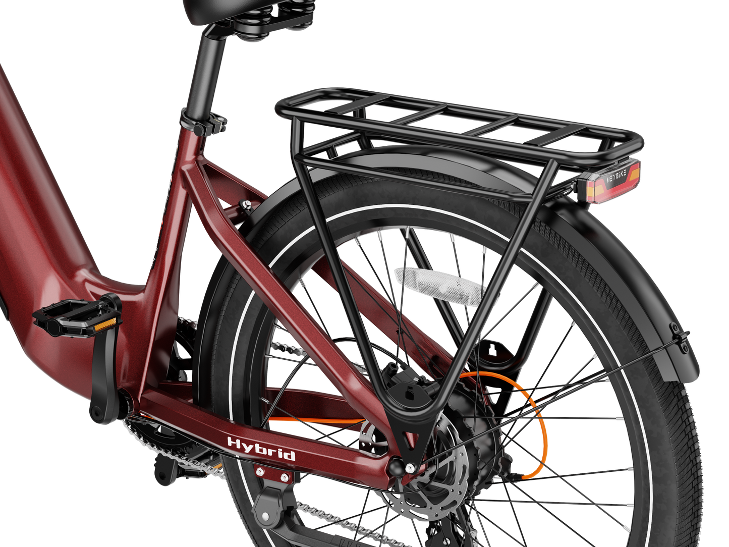 Heybike Hybrid Electric Commuter Bike - 100 Mile Range, High Capacity - Top Speed 28 MPH