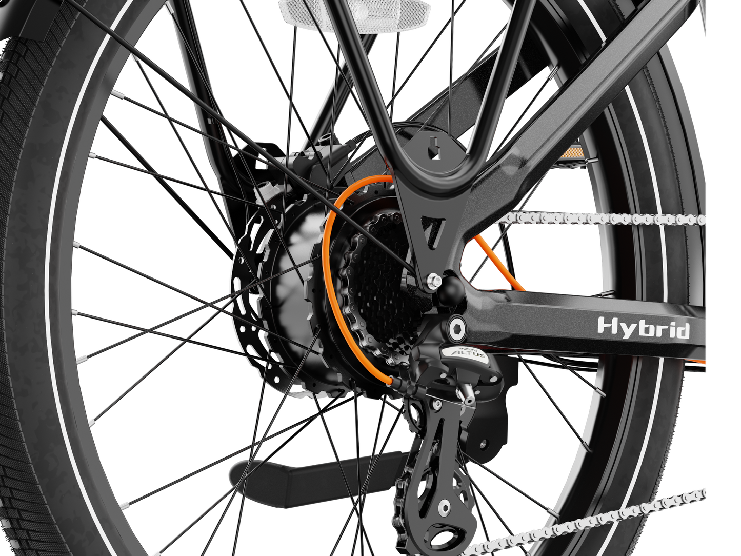 Heybike Hybrid Electric Commuter Bike - 100 Mile Range, High Capacity - Top Speed 28 MPH