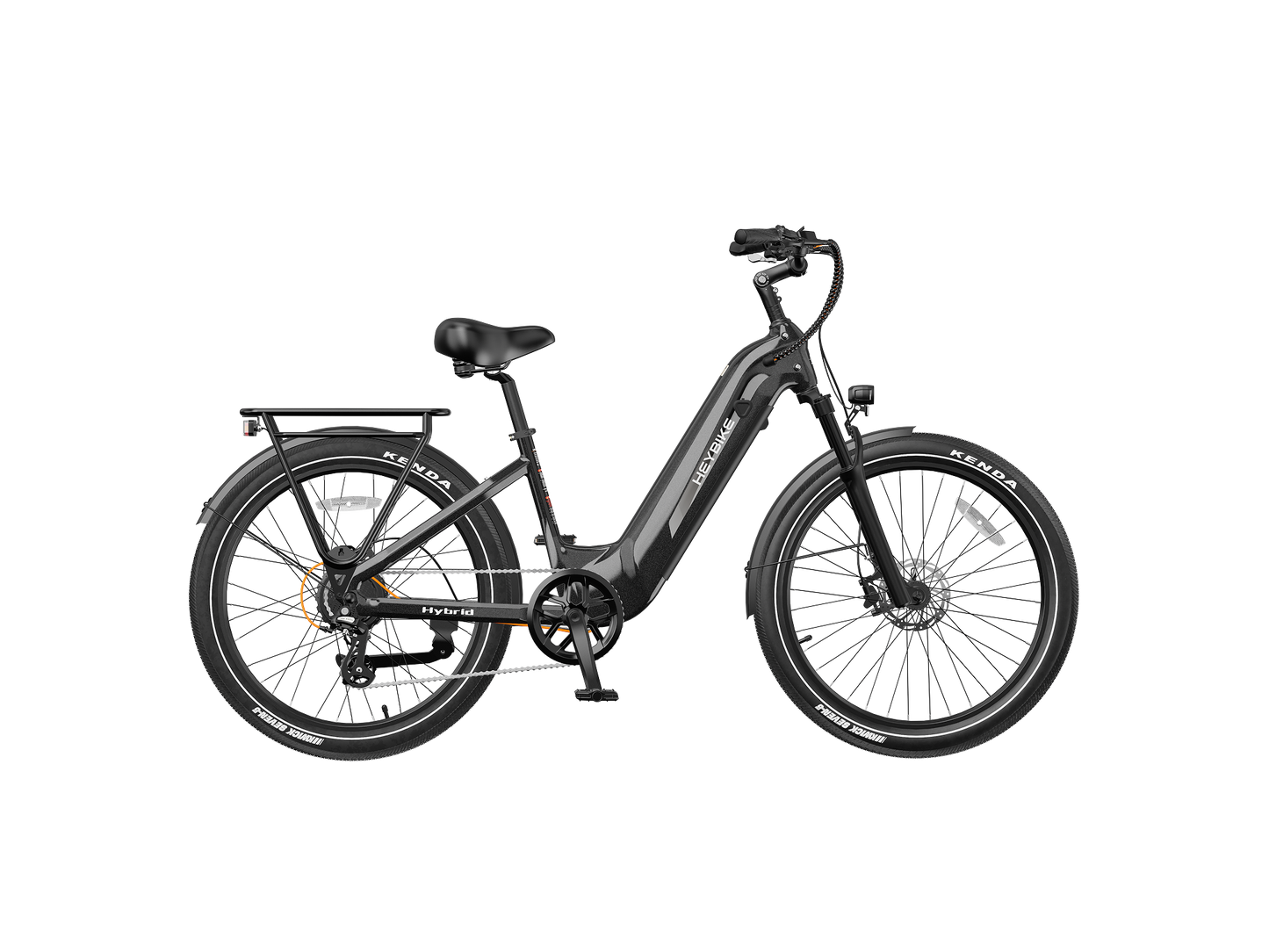 Heybike Hybrid Electric Commuter Bike - 100 Mile Range, High Capacity - Top Speed 28 MPH