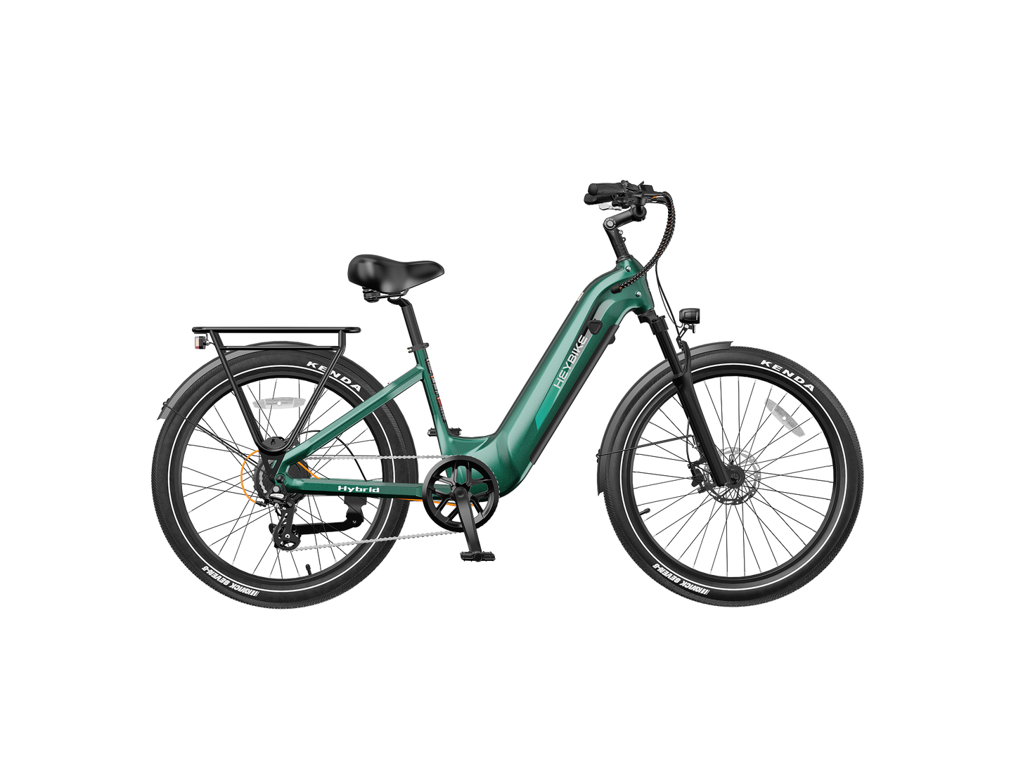 Heybike Hybrid Electric Commuter Bike - 100 Mile Range, High Capacity - Top Speed 28 MPH