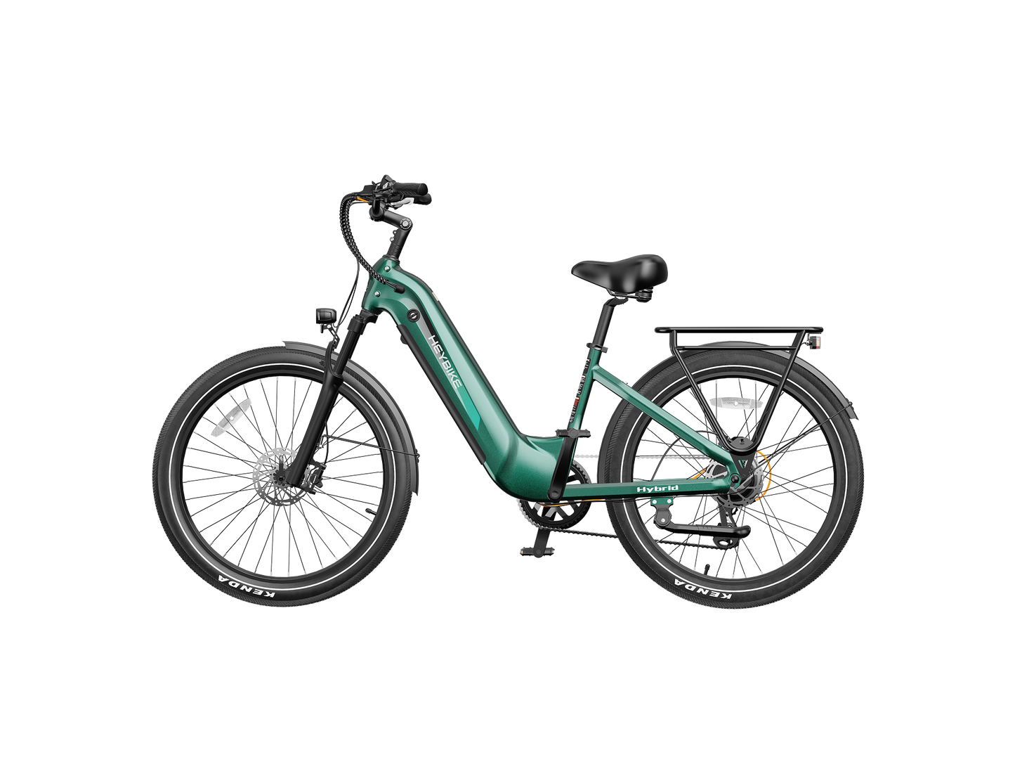 Heybike Hybrid Electric Commuter Bike - 100 Mile Range, High Capacity - Top Speed 28 MPH