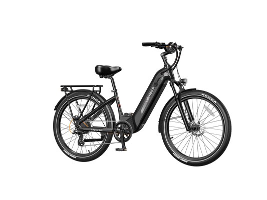 Heybike Hybrid Electric Commuter Bike - 100 Mile Range, High Capacity - Top Speed 28 MPH