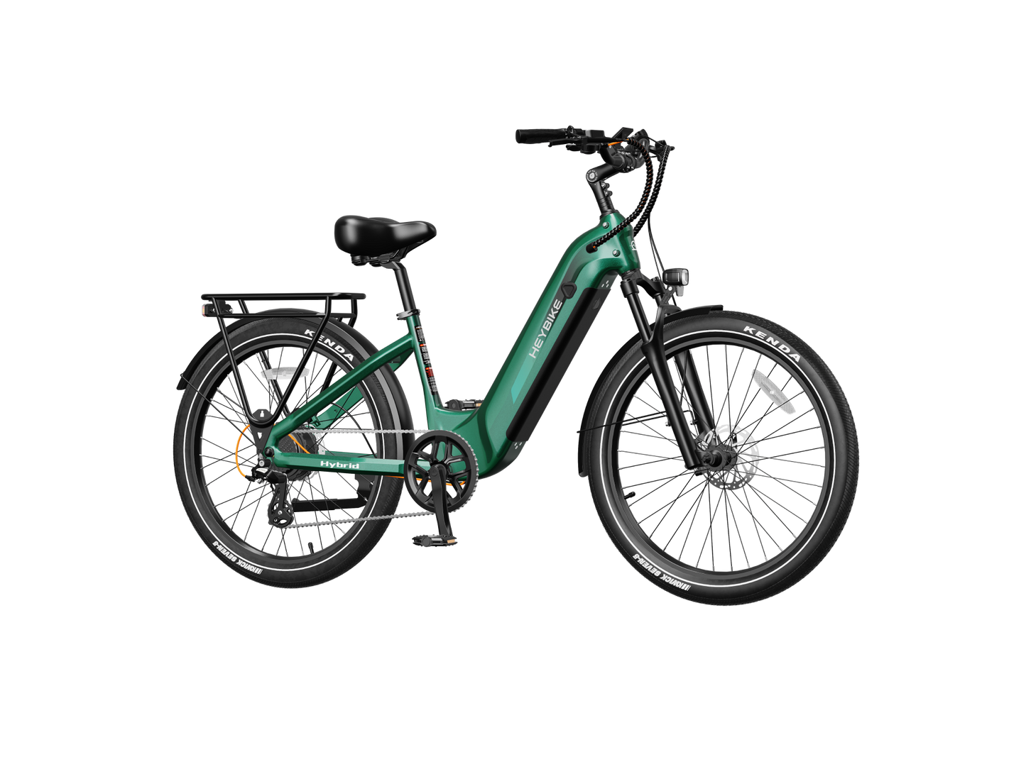 Heybike Hybrid Electric Commuter Bike - 100 Mile Range, High Capacity - Top Speed 28 MPH