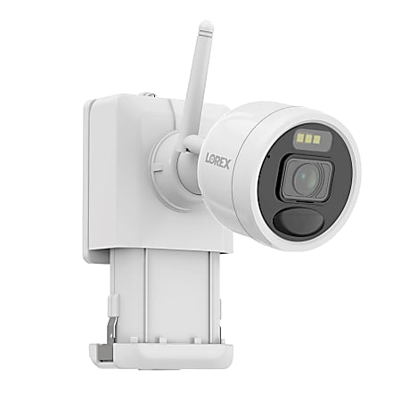 Lorex L42481-4AA4-E 2K 4.0-MP 8-Camera-Capable 1-TB NVR System with 4 Outdoor Wi-Fi Battery Security Cameras, White, L42481-4AA4-E