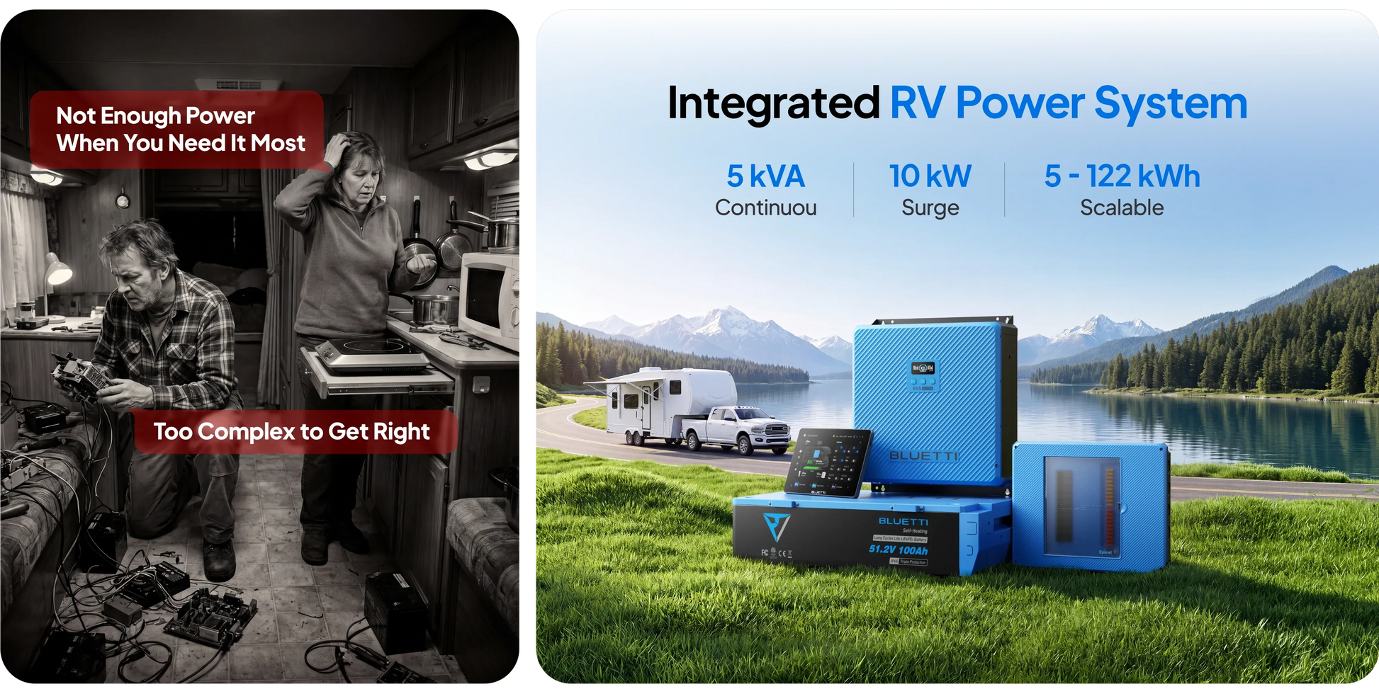 BLUETTI RV5 integrated RV power system overview