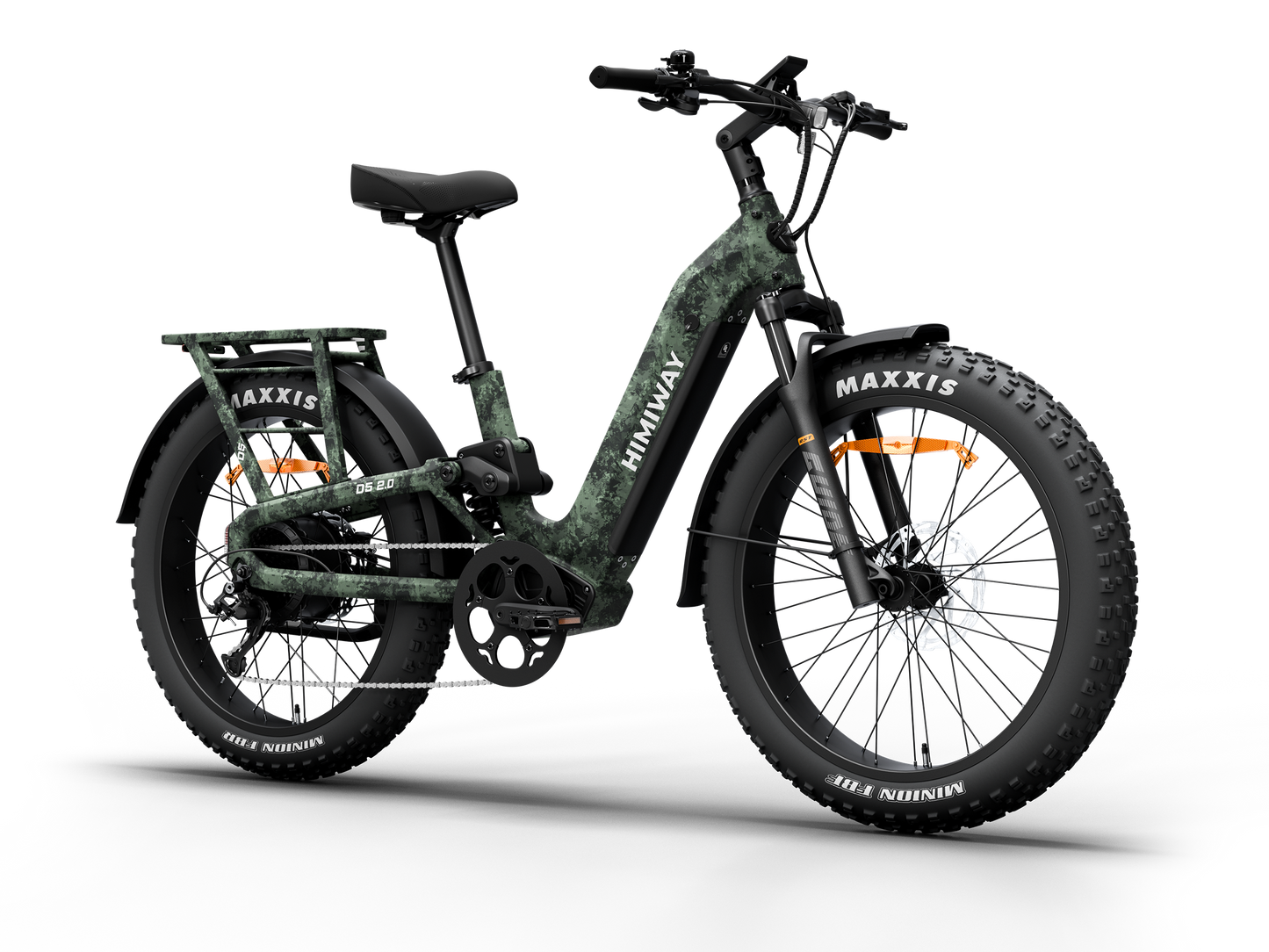 Himiway D5 2.0 Camo Step-Through eBike - Top Speed 28 MPH