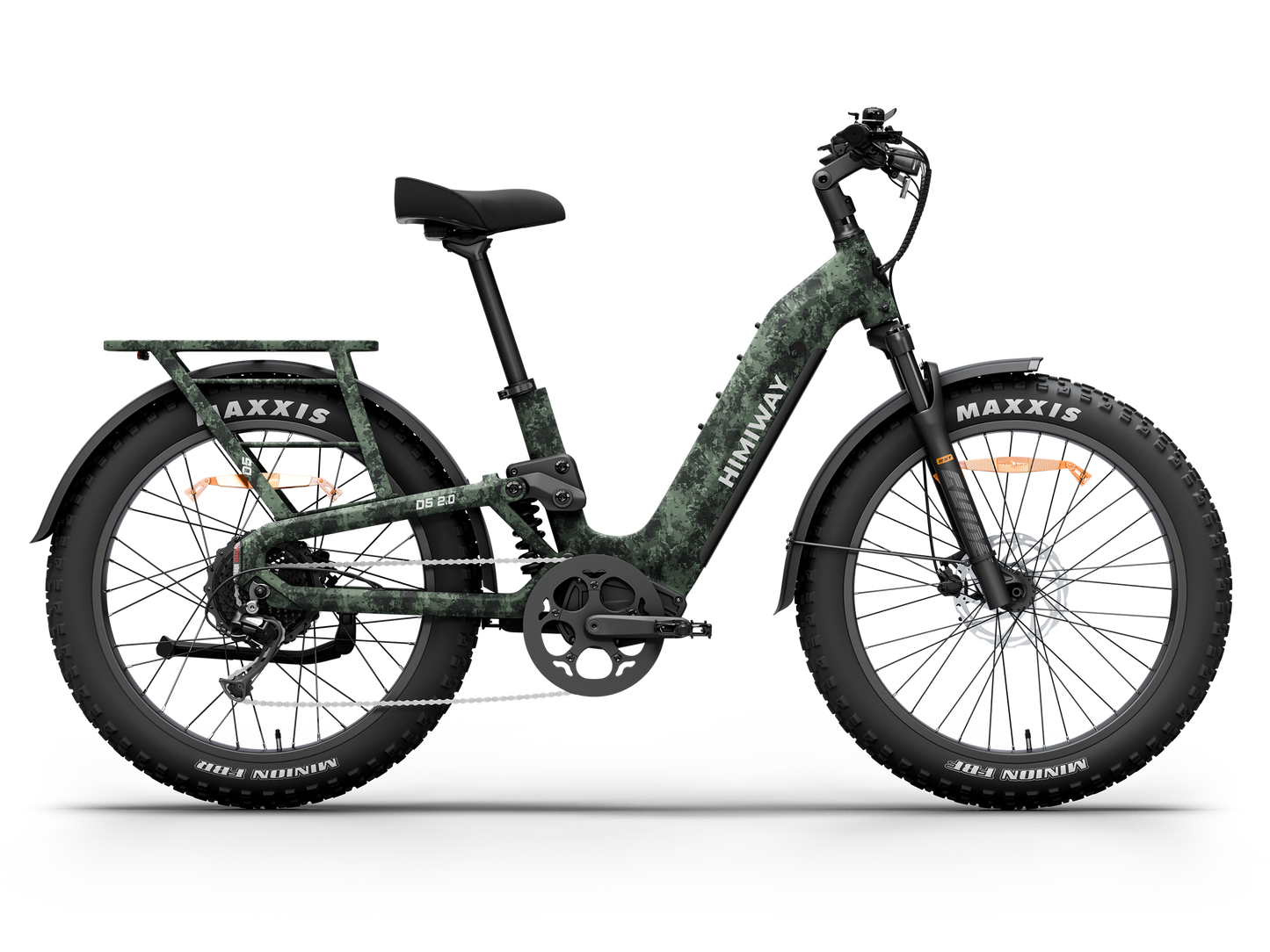 Himiway D5 2.0 Camo Step-Through eBike - Top Speed 28 MPH