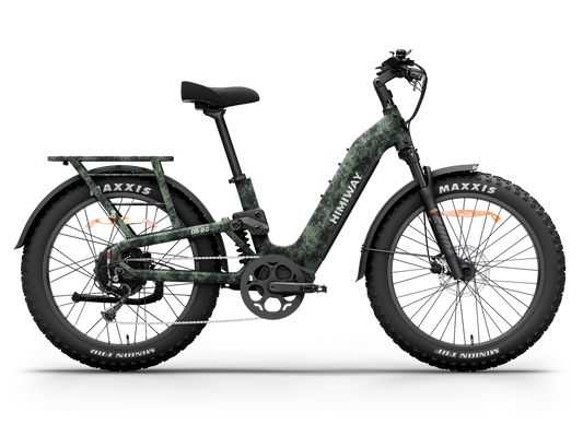 Himiway D5 2.0 Camo Step-Through eBike - Top Speed 28 MPH