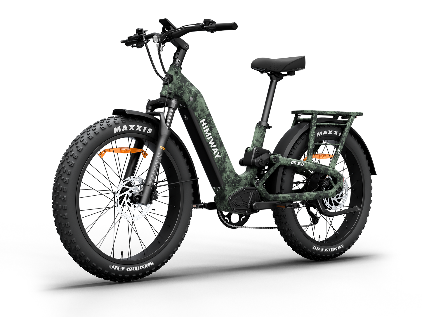Himiway D5 2.0 Camo Step-Through eBike - Top Speed 28 MPH