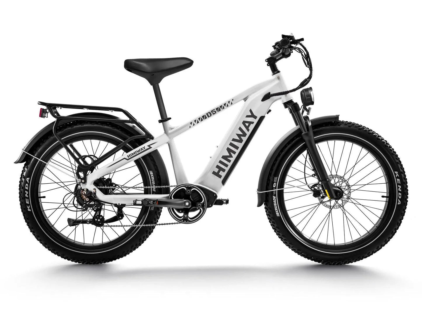 Himiway D5 Zebra Fat Tire Electric Bike - Built for All-Terrain Performance - Top Speed 20 MPH