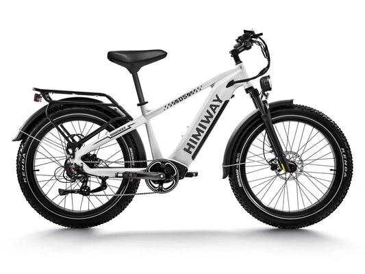Himiway D5 Zebra Fat Tire Electric Bike - Built for All-Terrain Performance - Top Speed 20 MPH