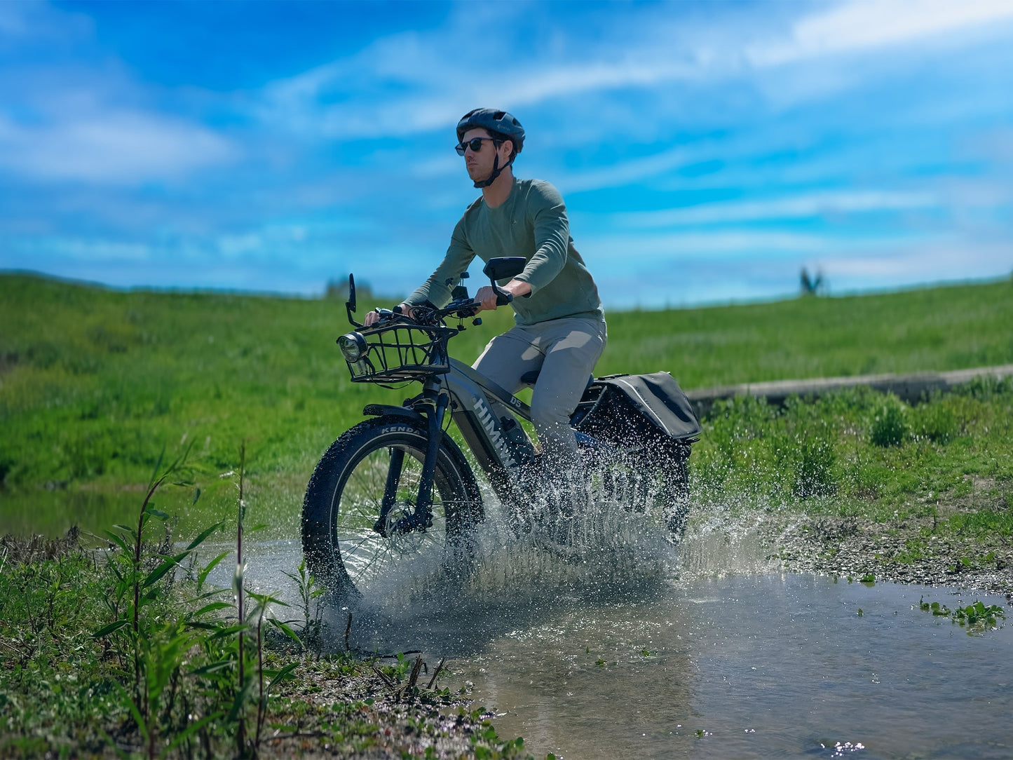 Himiway D5 Zebra Fat Tire Electric Bike - Built for All-Terrain Performance - Top Speed 20 MPH