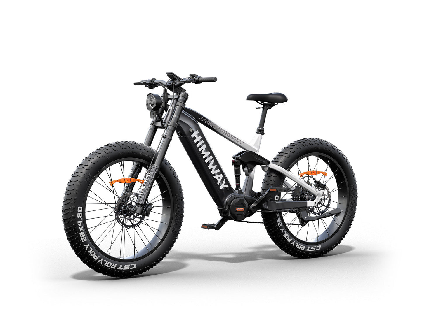 Himiway D7 PRO Electric Bike - Full Suspension Fat Tire All-Terrain - Top Speed 20 MPH