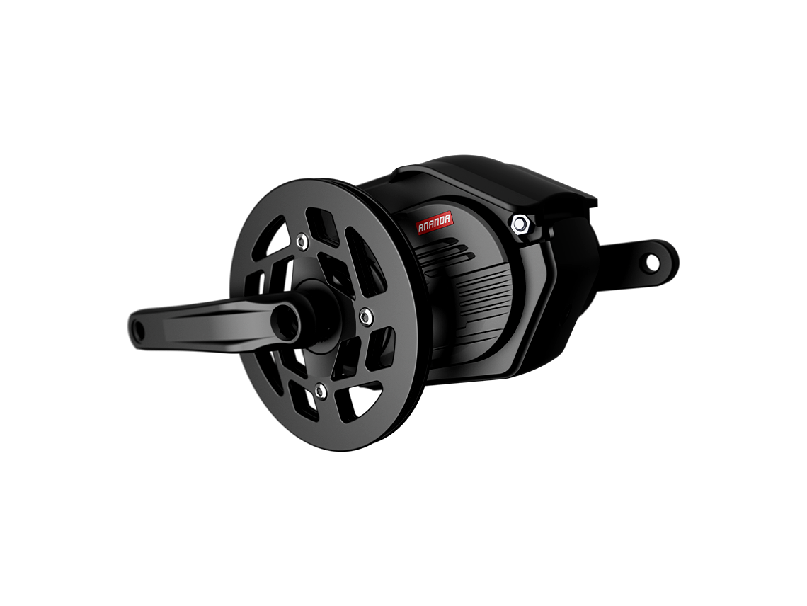 Heybike Hero mid-drive motor detail