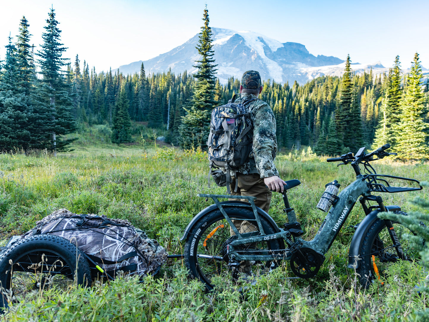 Himiway D5 2.0 Camo Step-Through eBike - Top Speed 28 MPH