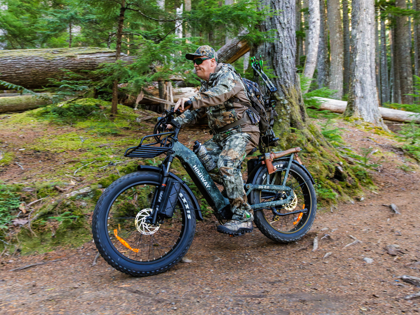 Himiway D5 2.0 Camo Step-Through eBike - Top Speed 28 MPH