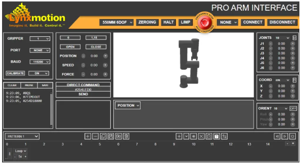 Lynxmotion SES-PRO 550mm 5Dof Modular Robotic Arm Assembled