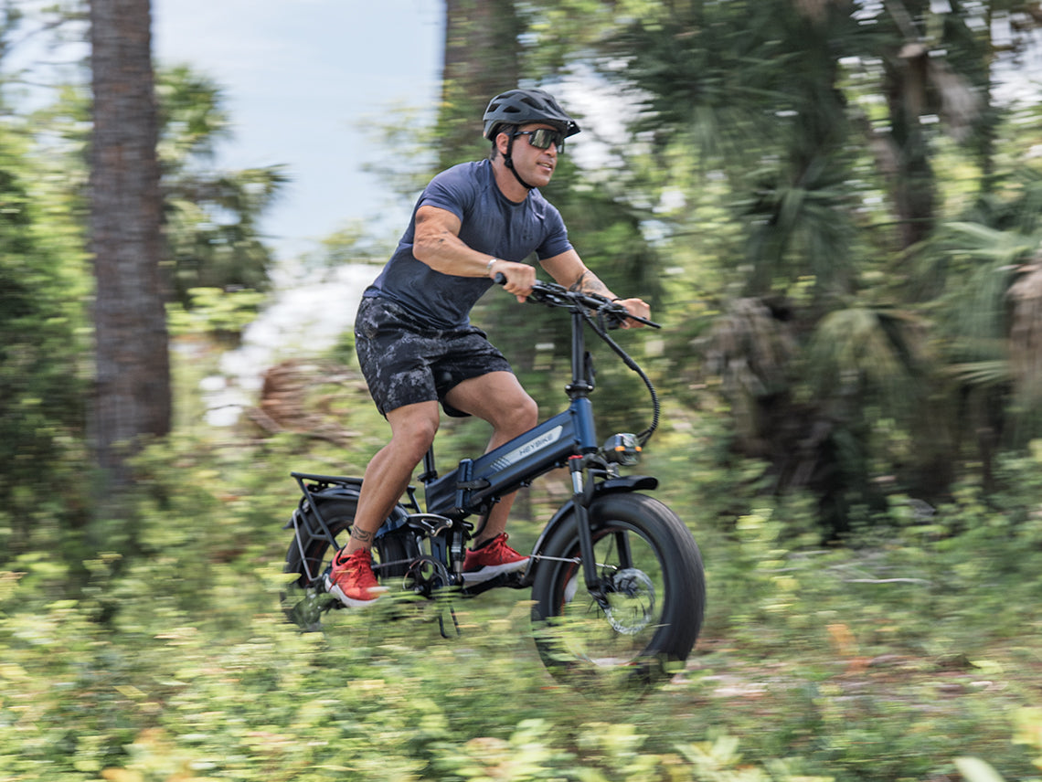 Heybike Mars 3.0 Full Suspension Folding Fat Tire eBike - Top Speed 28 MPH