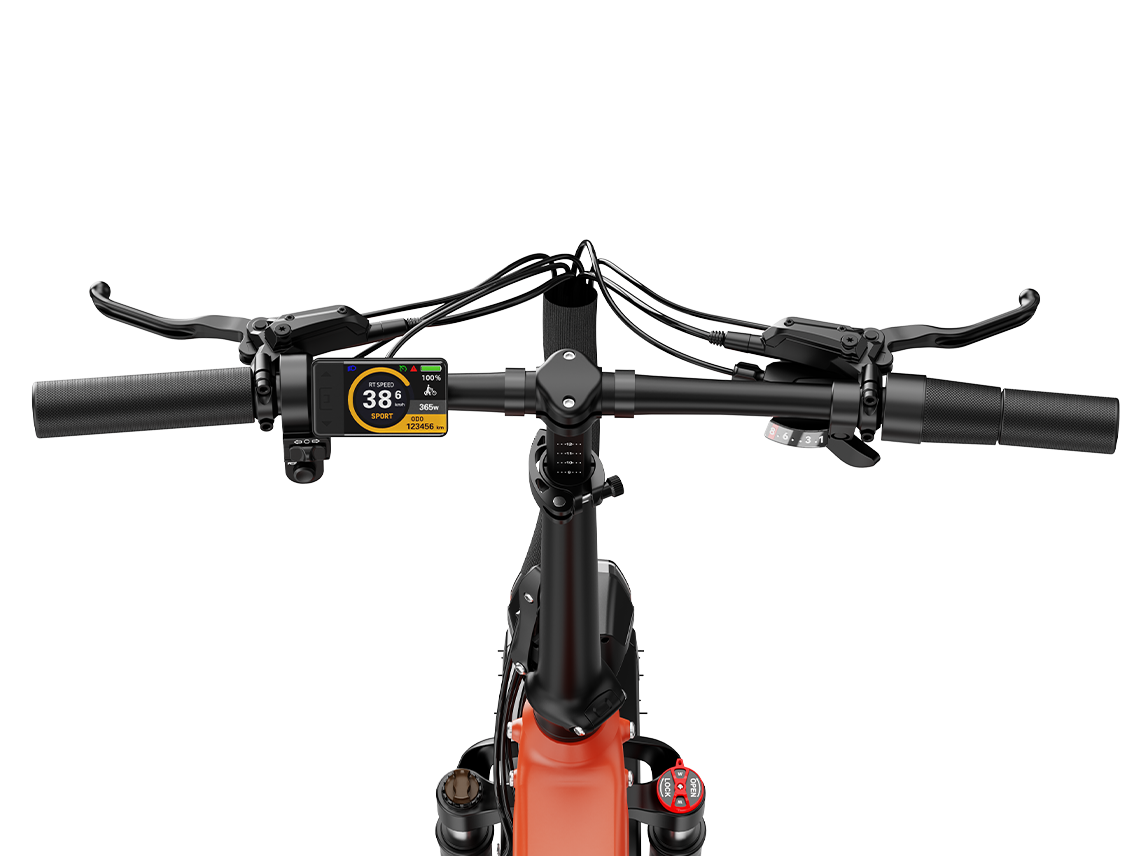 Heybike Mars 3.0 Full Suspension Folding Fat Tire eBike - Top Speed 28 MPH