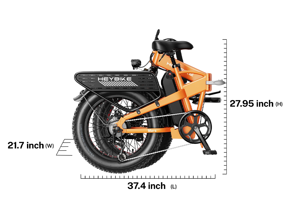 Heybike Mars 2.0 High-Power Folding Fat Tire eBike