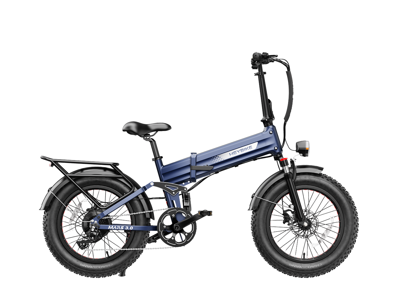 Heybike Mars 3.0 Full Suspension Folding Fat Tire eBike - Top Speed 28 MPH