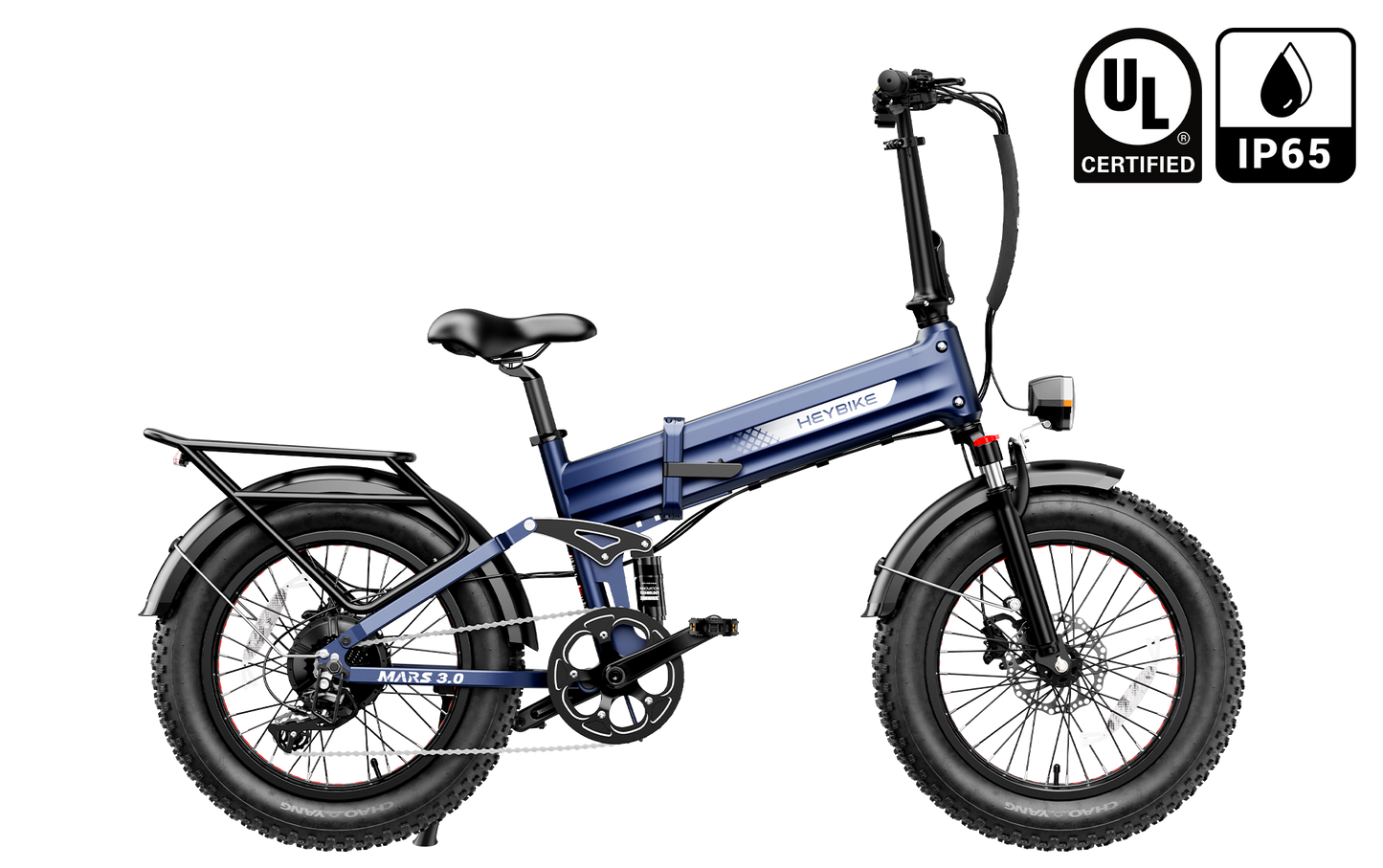 Heybike Mars 3.0 Full Suspension Folding Fat Tire eBike - Top Speed 28 MPH