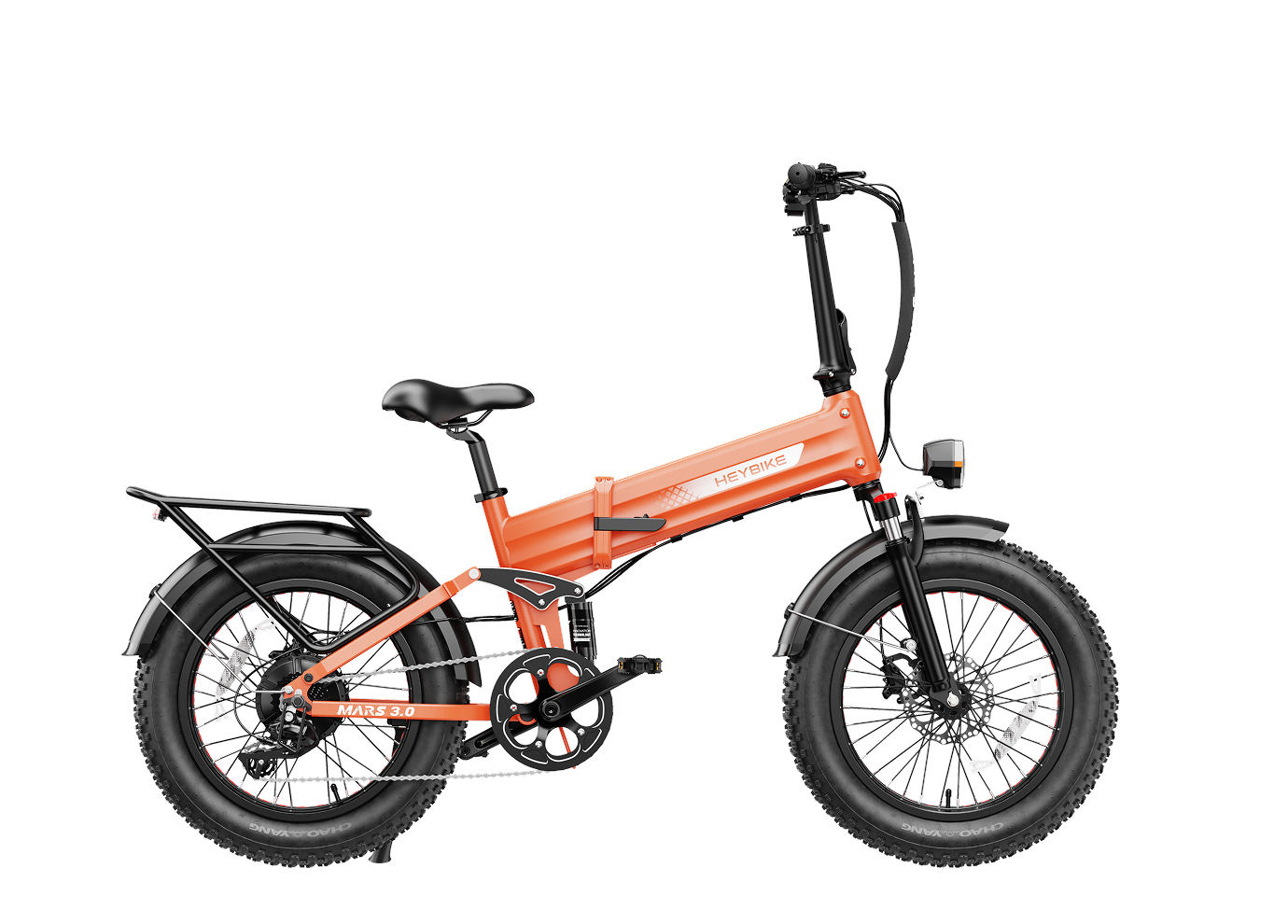 Heybike Mars 3.0 Full Suspension Folding Fat Tire eBike - Top Speed 28 MPH