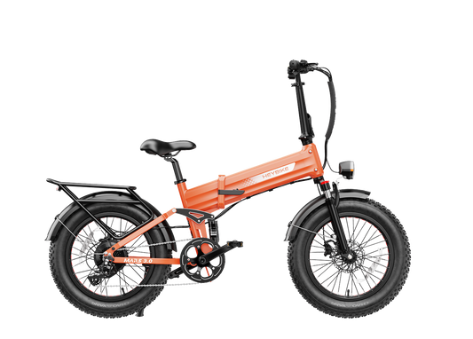 Heybike Mars 3.0 Full Suspension Folding Fat Tire eBike - Top Speed 28 MPH