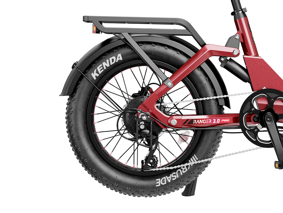 Heybike Ranger 3.0 Pro Folding Electric Bike - 90 Mile Range, Full Suspension - Top Speed 28 MPH