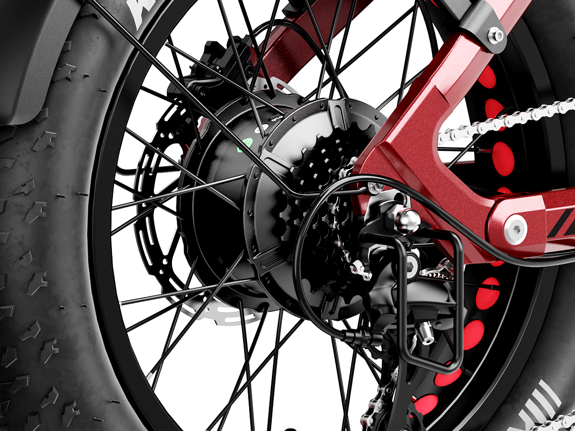 Heybike Ranger 3.0 Pro Folding Electric Bike - 90 Mile Range, Full Suspension - Top Speed 28 MPH