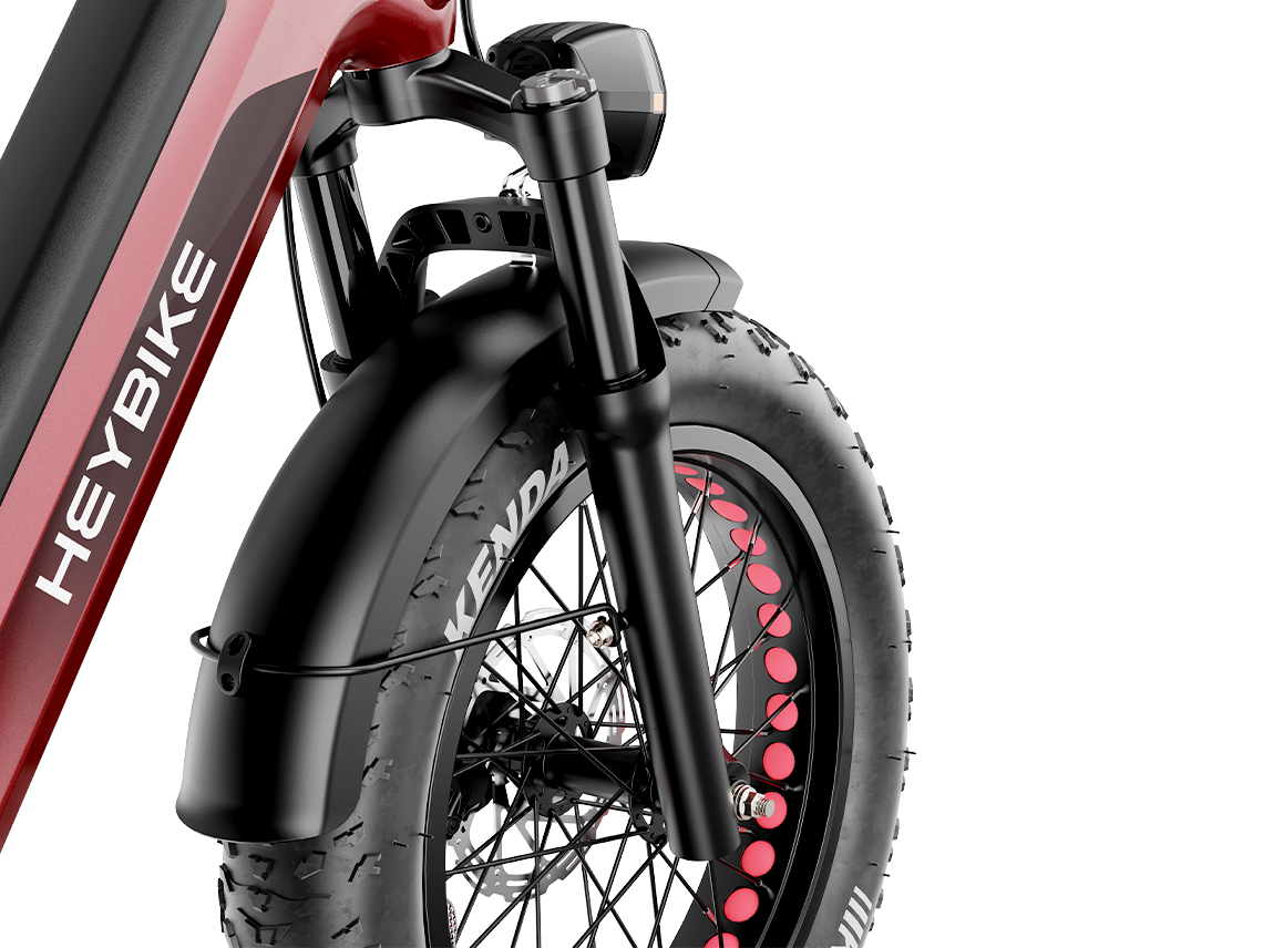 Heybike Ranger 3.0 Pro Folding Electric Bike - 90 Mile Range, Full Suspension - Top Speed 28 MPH