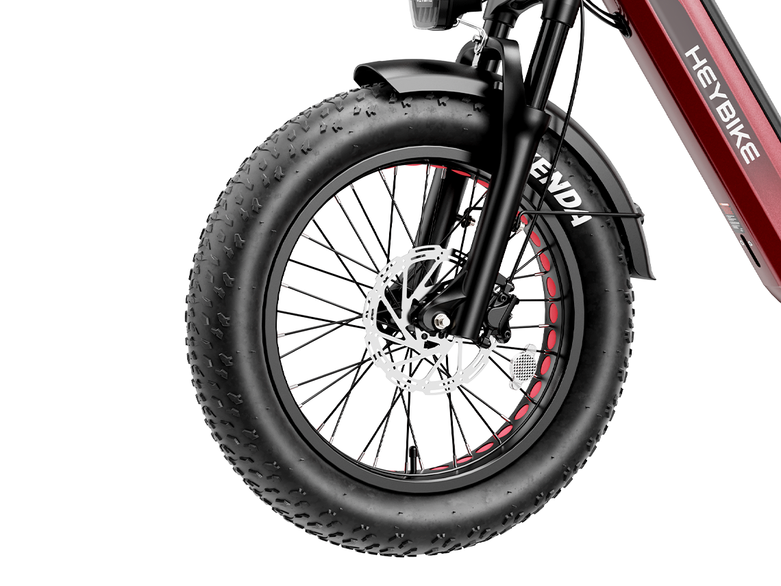 Heybike Ranger 3.0 Pro Folding Electric Bike - 90 Mile Range, Full Suspension - Top Speed 28 MPH