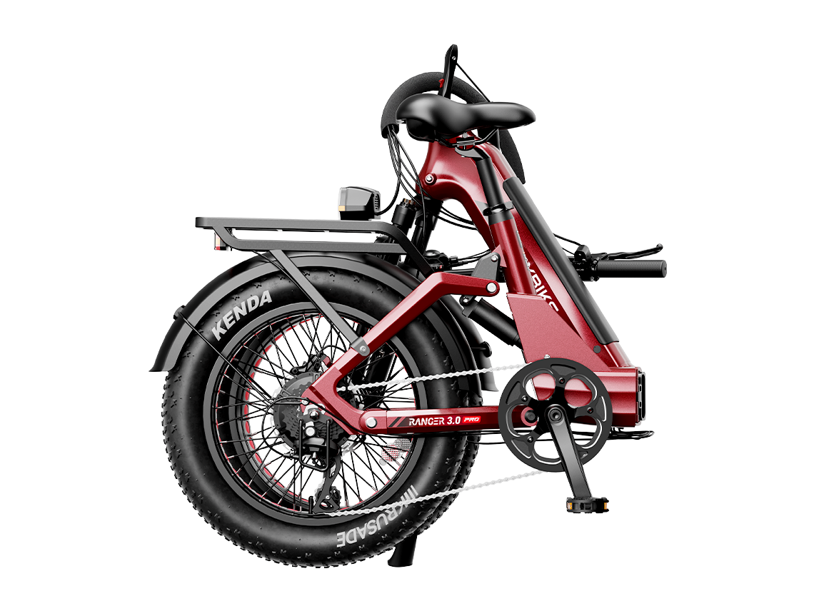 Heybike Ranger 3.0 Pro Folding Electric Bike - 90 Mile Range, Full Suspension - Top Speed 28 MPH