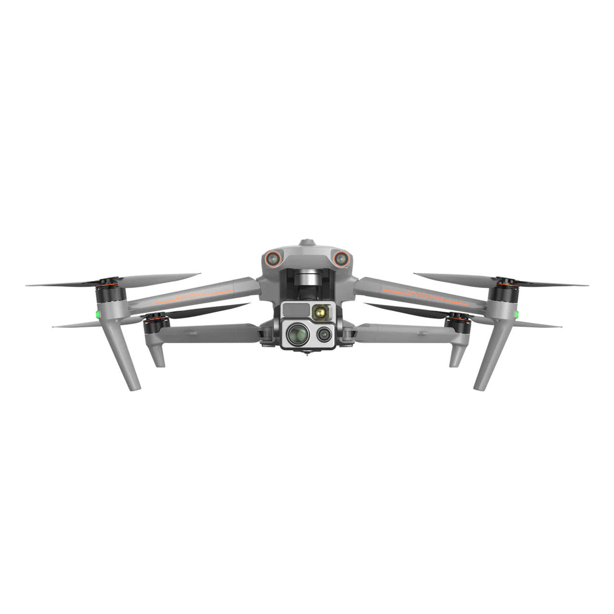 Autel EVO MAX 4T XE low front view with landing gear and camera payload