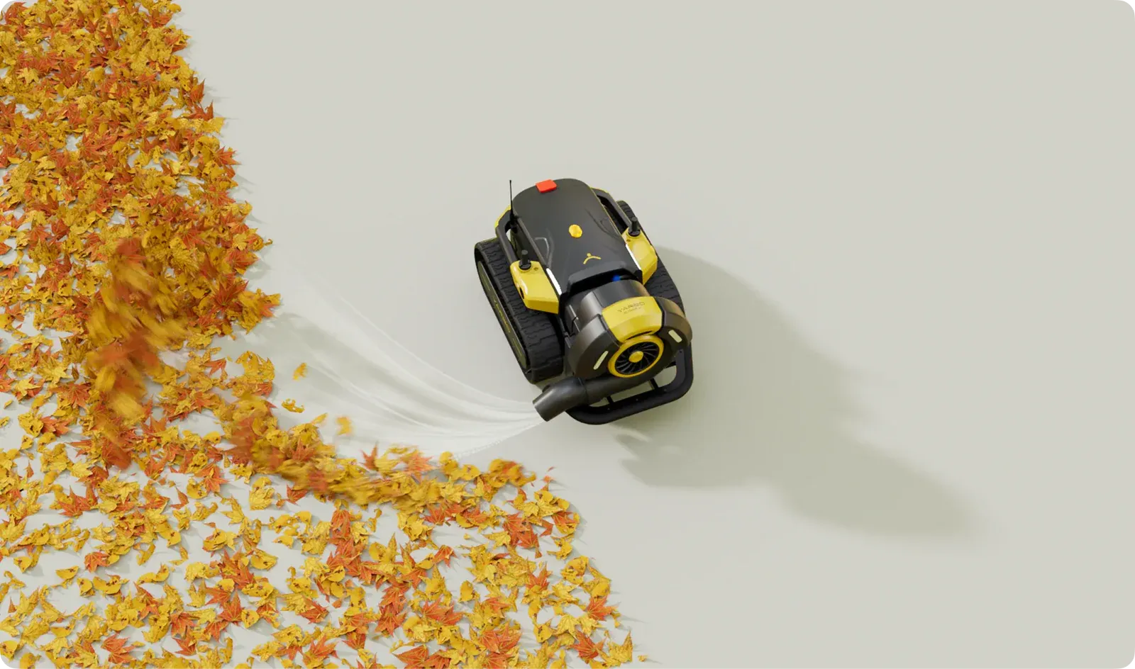 Overhead leaf-clearing image