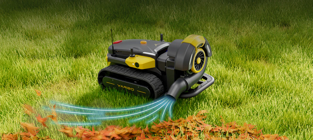 Module attached to Yarbo Core on grass