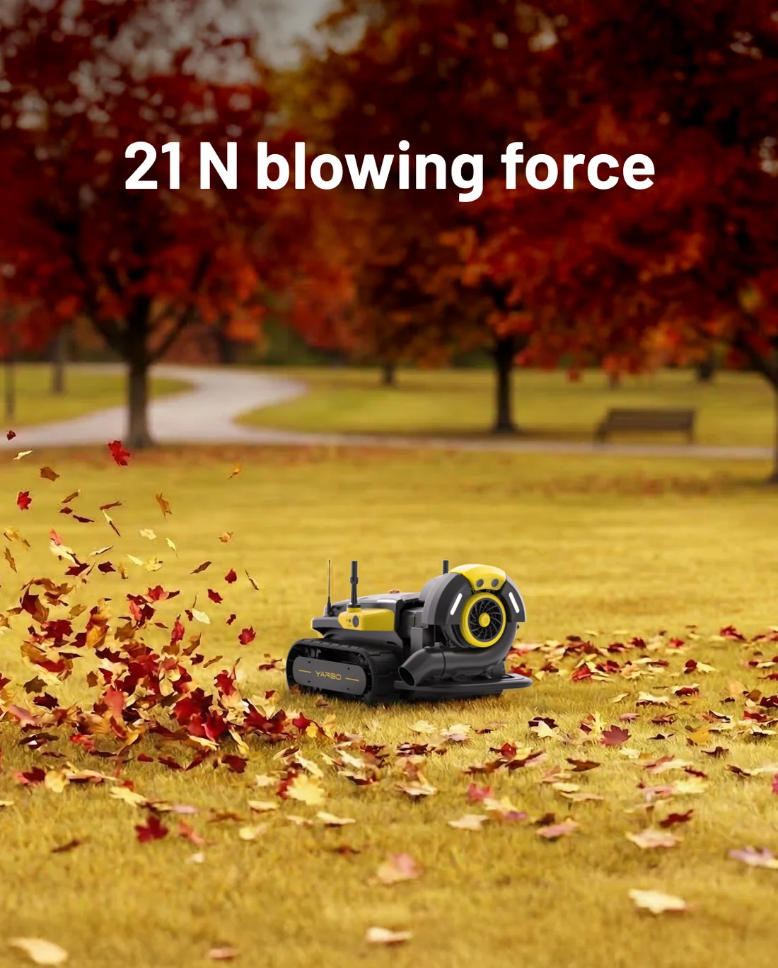 21 N blowing-force graphic