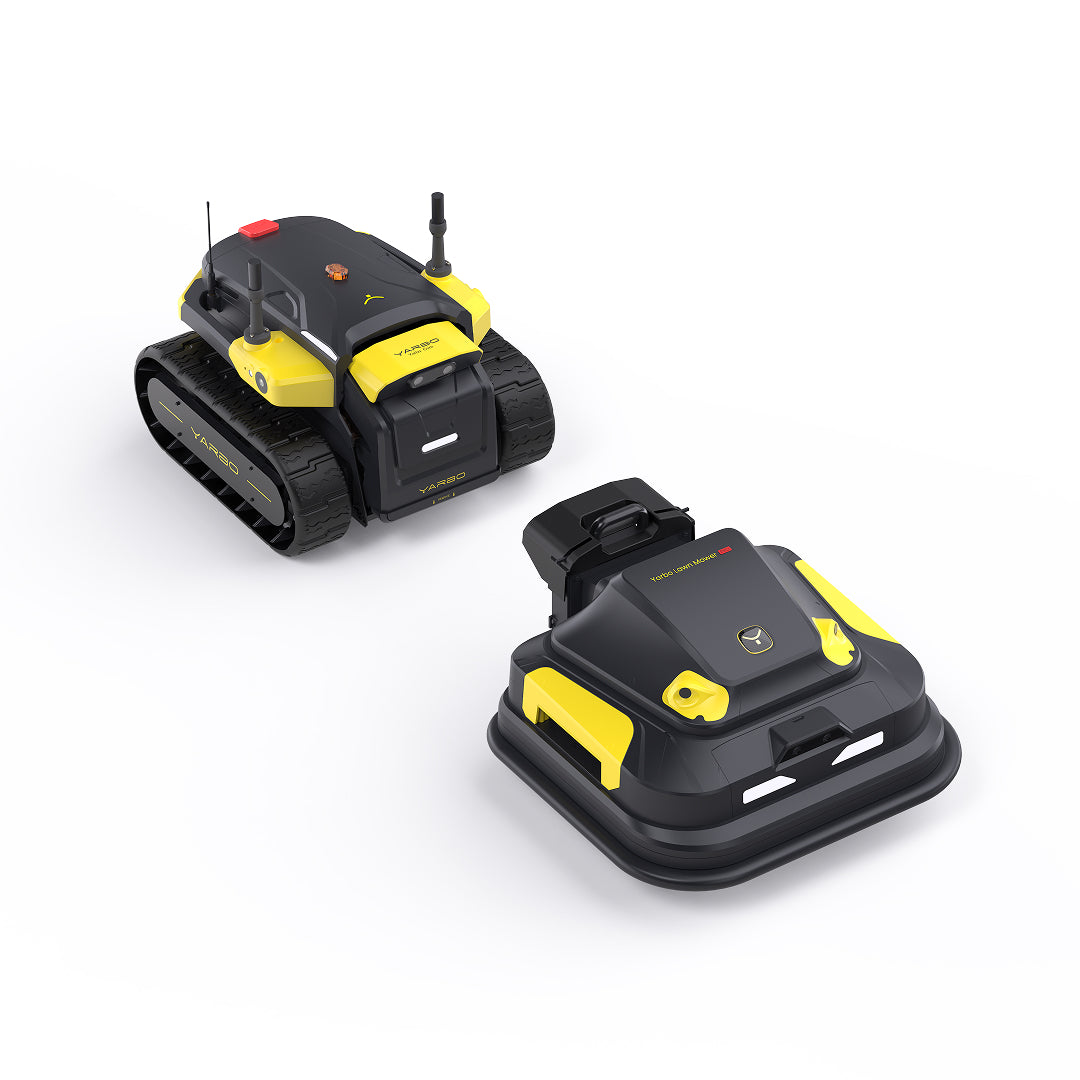 Yarbo Lawn Mower Pro Module shown from two angles