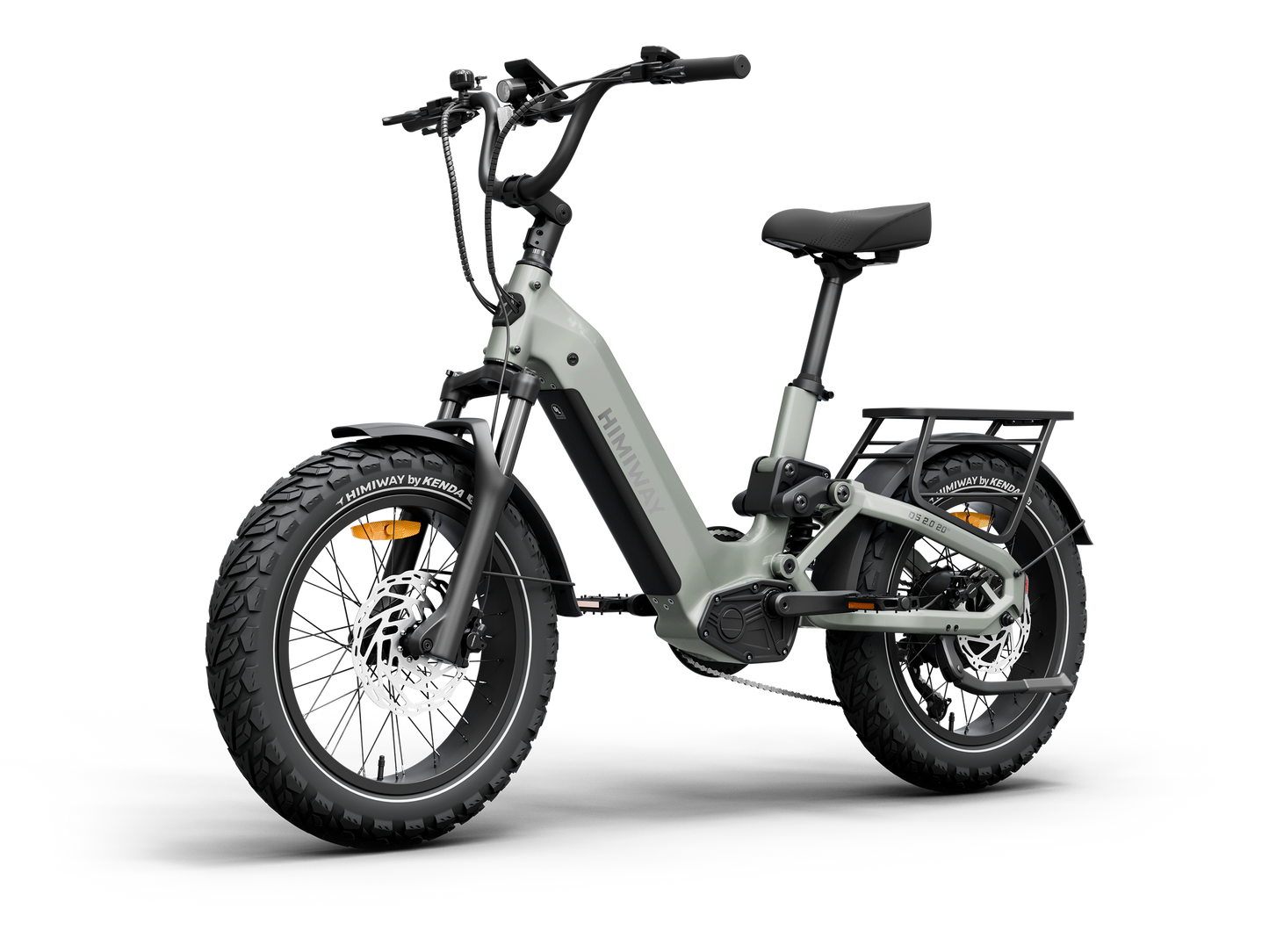 Himiway D5 2.0 20" Compact Full Suspension Fat Tire eBike - Top Speed 28 MPH