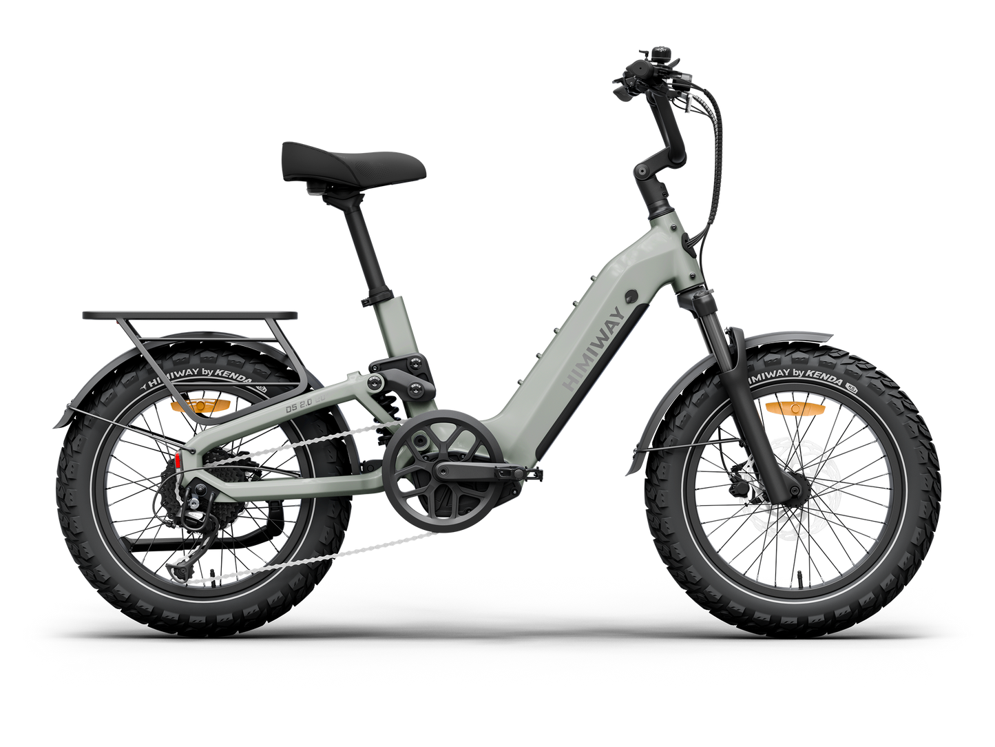 Himiway D5 2.0 20" Compact Full Suspension Fat Tire eBike - Top Speed 28 MPH