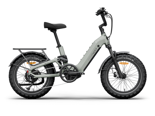 Himiway D5 2.0 20" Compact Full Suspension Fat Tire eBike - Top Speed 28 MPH