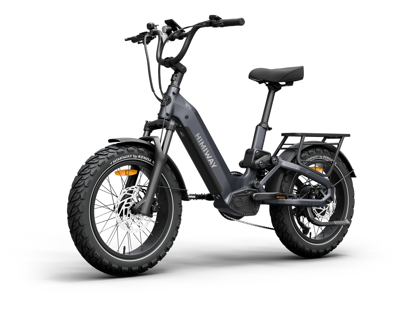 Himiway D5 2.0 20" Compact Full Suspension Fat Tire eBike - Top Speed 28 MPH