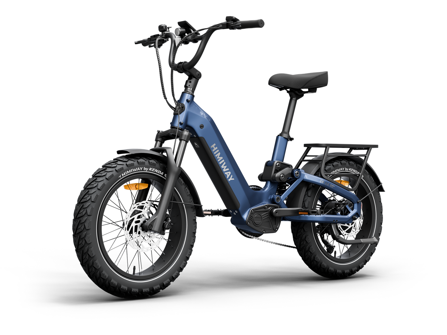 Himiway D5 2.0 20" Compact Full Suspension Fat Tire eBike - Top Speed 28 MPH