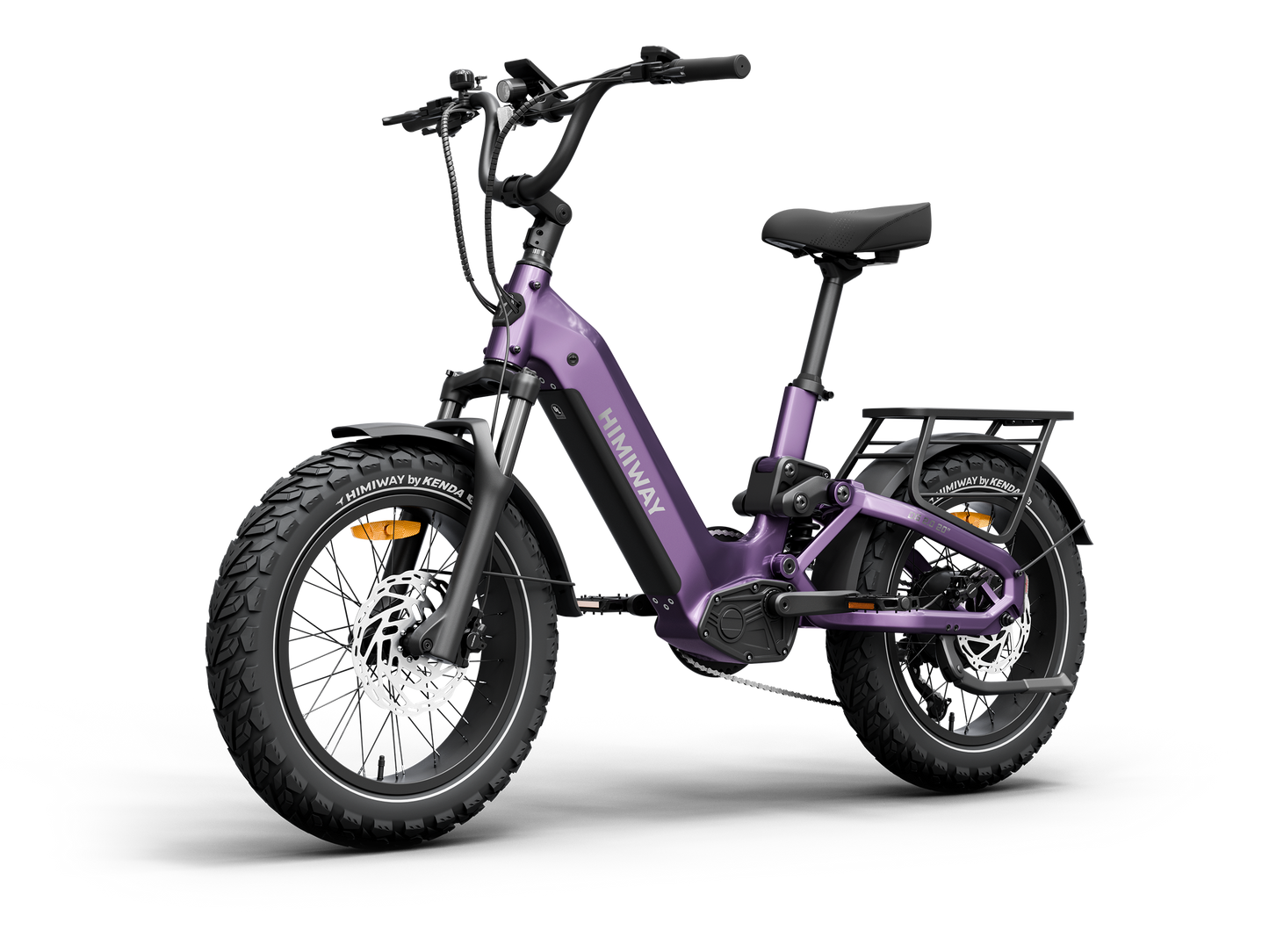 Himiway D5 2.0 20" Compact Full Suspension Fat Tire eBike - Top Speed 28 MPH