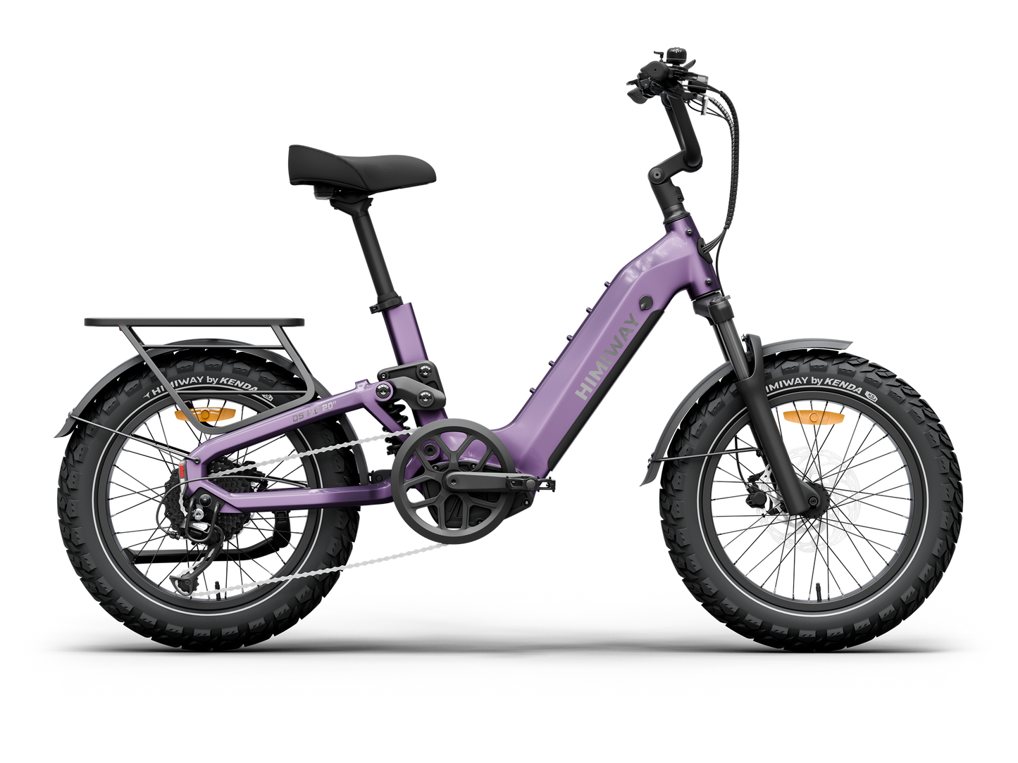 Himiway D5 2.0 20" Compact Full Suspension Fat Tire eBike - Top Speed 28 MPH